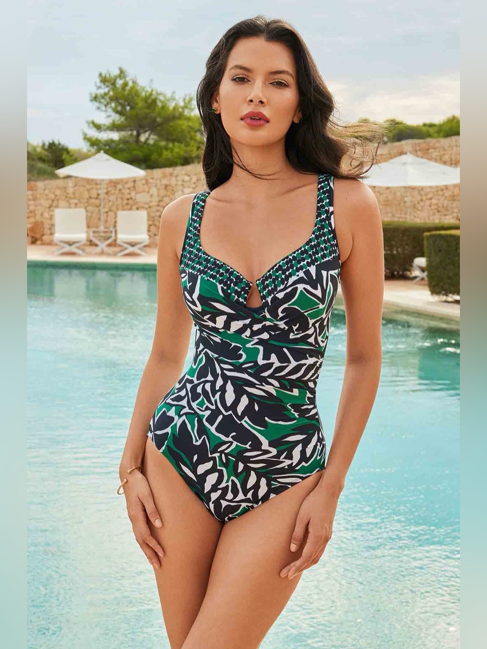 Miraclesuit Escape One Piece Palma Verde Tummy Control Swimsuit 12 NWOT - Picture 6 of 9